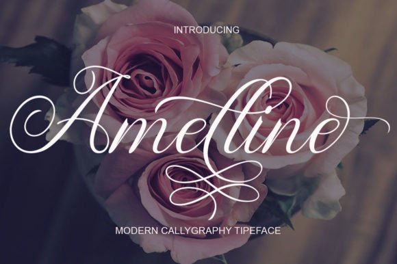 Amelline: A Modern Calligraphy Font for Creative Projects
