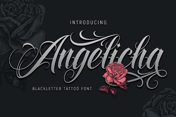 Angelicha: A Bold Blackletter Font for Modern Design Projects