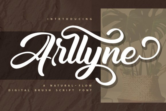 Arllyne: A Digital Brush Script Font for Authentic Design