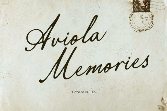 Aviola Memories: A Vintage Script Font for Timeless Design