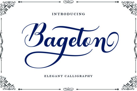 Bageton: A Handwritten Font for Elegant Design