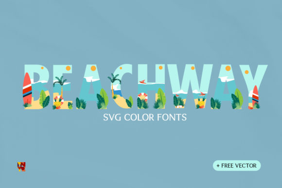Beachway: A Vibrant Color Font for Creative Projects
