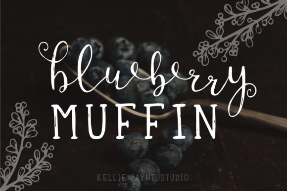Blueberry Muffin: A Whimsical Fusion of Script and Serif