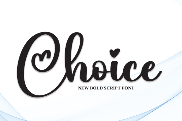 Choice: A Heartfelt Font for Creative Expression