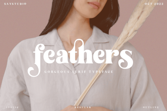 Feathers: A Modern Serif Font with Vintage Charm