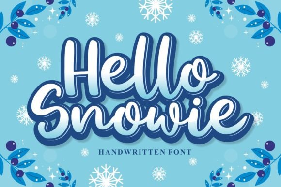 Hello Snowie: A Handwritten Font for Elegant Design