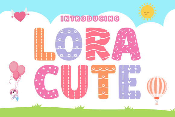 Lora Cute: A Whimsical Font for Youthful and Cheerful Designs