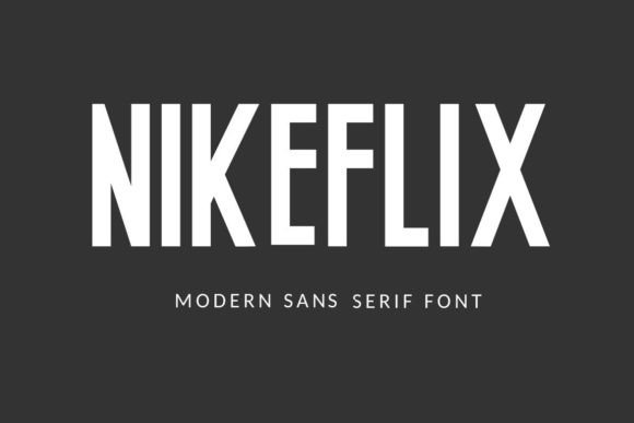 Nikeflix: A Bold and Professional Font for Creative Projects