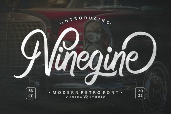 Ninegine: A Modern Script for Elegant Design