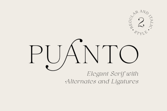 Puanto: A Versatile Serif Font for Elegant Design