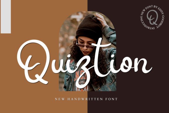 Quiztion: A Handwritten Font for Creative Expression