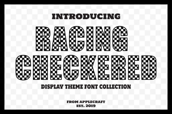 Racing Checkered: A Stylish Font for Creative Projects