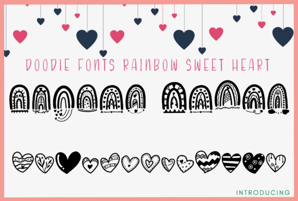 Rainbow Sweet Heart: A Cute Font for Creative Projects