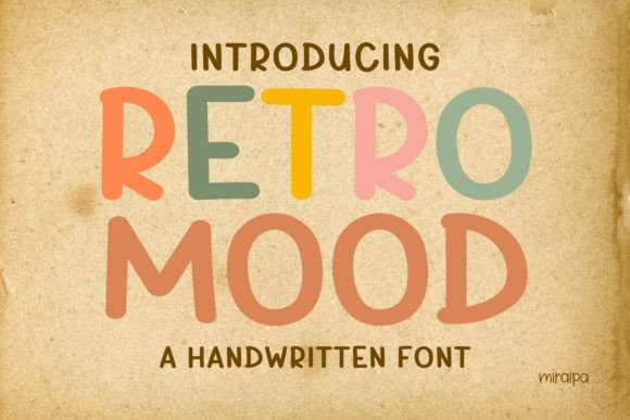 Retro Mood: A Playful Handwritten Font for Creative Projects