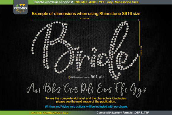 RS01 Cursiva Rhinestone Template TTF: A Versatile Tool for Creative Design