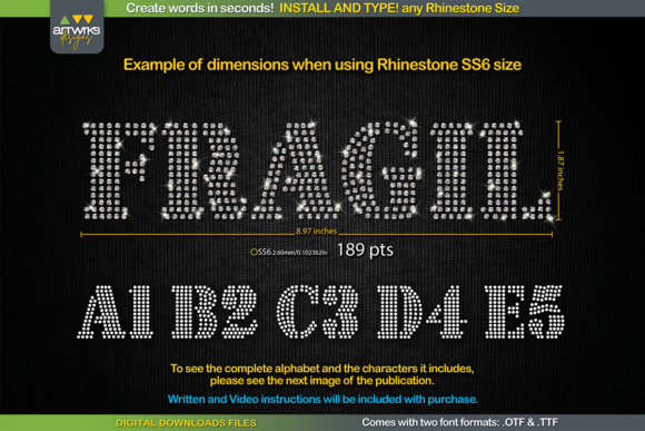 RS03 Seal Bold Rhinestone Template TTF: Transform Your Designs in Seconds