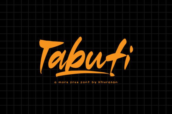 Tabuti: A Modern Brush Calligraphy Font for Creative Projects