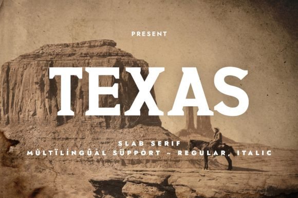 Texas: A Slab Serif Typeface That Captures the Spirit of the Wild West