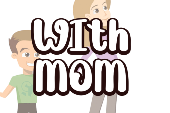 With Mom: A Handwritten Font for Heartfelt Designs